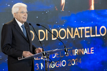 Mattarella alla cerimonia di presentazione dei candidati ai Premi 'David di Donatello'