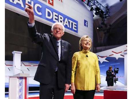 Bernie Sanders y Hillary Clinton  (ANSA)
