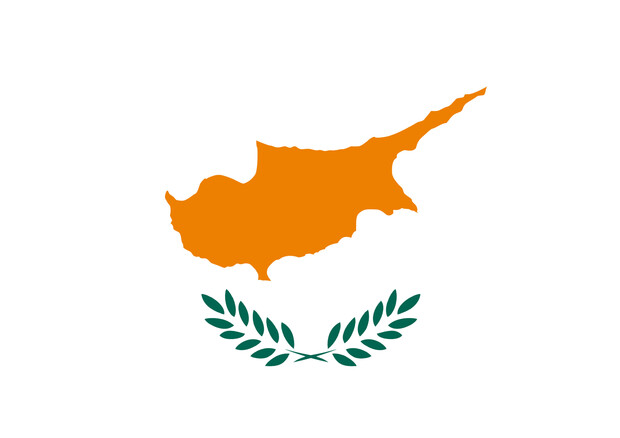 La bandiera della Repubblica di Cipro. © ANSA 