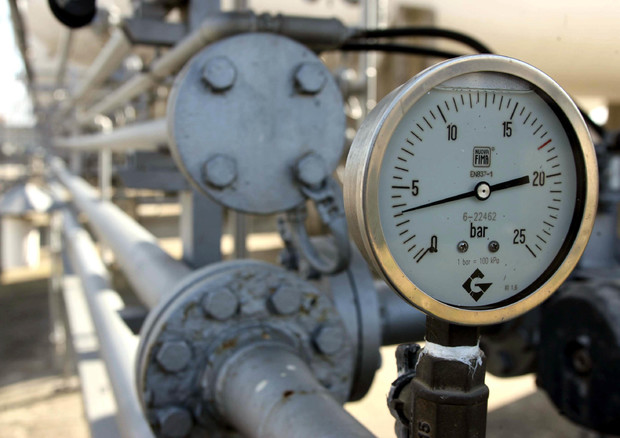 Una immagine di archivio mostra il manometro di un impianto di gas. FRANCO SILVI/ARCHIVIO - ANSA -  KRZ © 