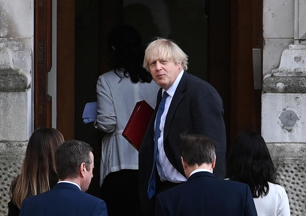 British Prime Minister Boris Johnson attends a UN Security Council meeting on climate and security © EPA