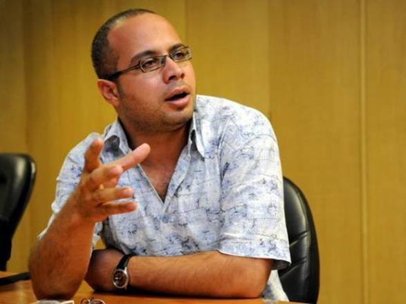 Il blogger e attivista egiziano Ahmed Maher, co-fondatore del movimento del 6 Aprile
