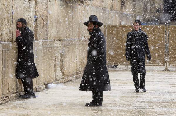 Snow in the Old City of Jerusalem