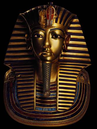 La celebre maschera funebre di Tutankhamon