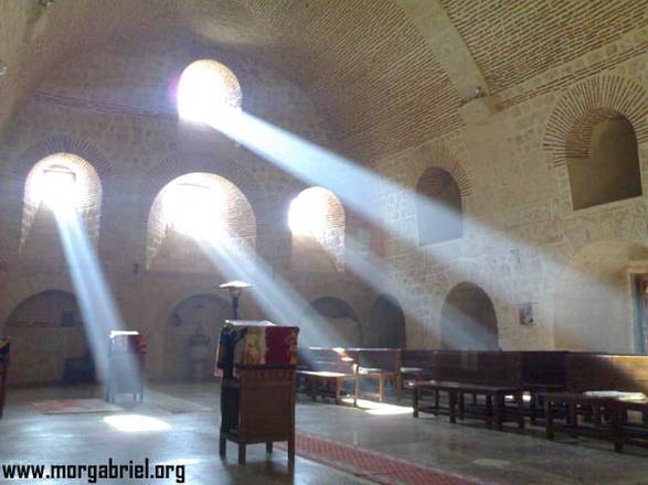 Un interno del monastero siriaco Mor Gabriel in Turchia