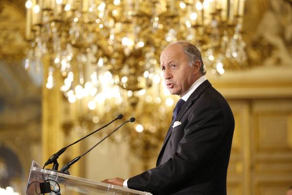 Il ministro degli Esteri francese Laurent Fabius