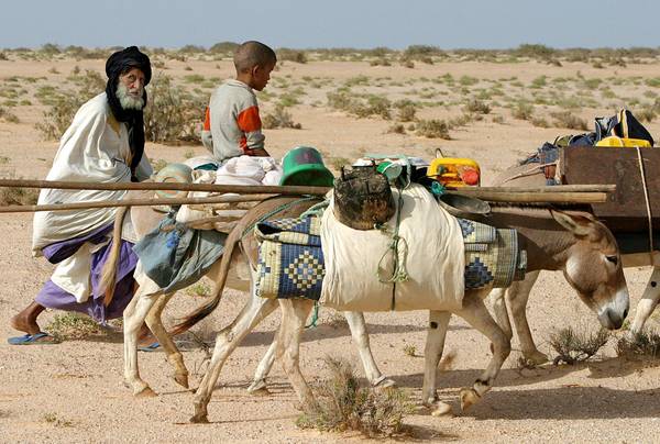 Una zona desertica in Mauritania