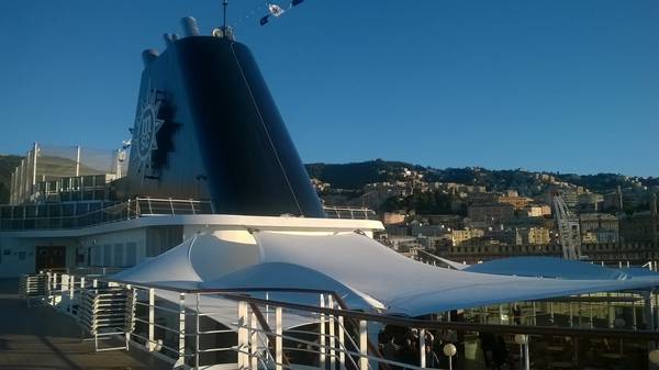 Nave Msc in porto a Genova (foto Cristina Re)