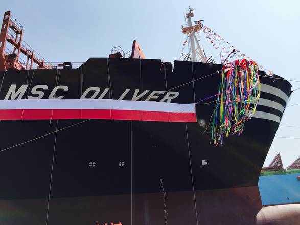 Msc: consegnatala nave portacontainer Oliver