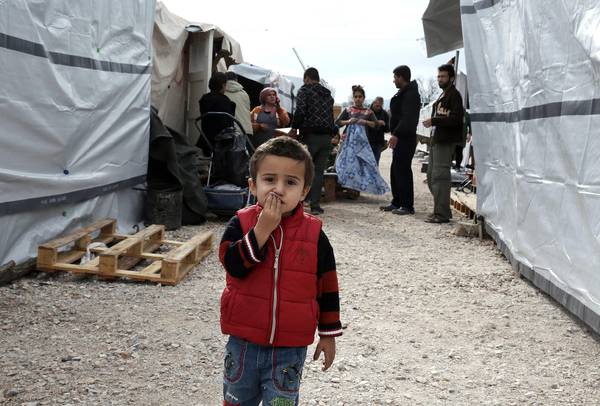 Un piccolo profugo di Aleppo Est