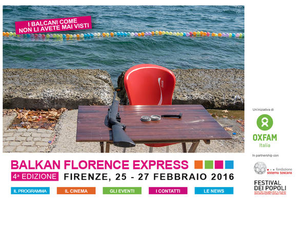 La locandina del festival Balkan Florence Express (dal sito ufficiale del Festival)