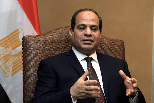 Il presidente egiziano Abdel Fatah El Sisi