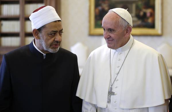 Papa Francesco e l'imam Al Azhar