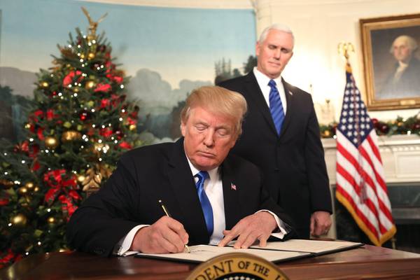 Trump recognizes Jerusalem as Israel's capital, announces plan to move embassy there