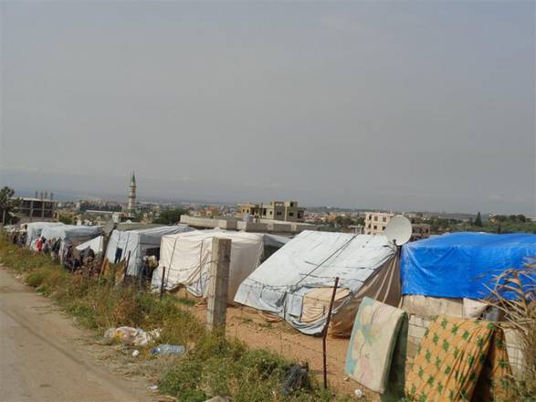 Il campo profughi del villaggio di Tel Abbas nel nord del Libano - dal sito di Operazione Colomba
