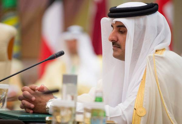 L'emiro del Qatar Tamim ben Hamad Al Thani.