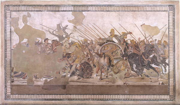 MANN begun restoration of mosaic by Alexander from Pompeii