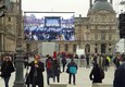 Francia: cresce l'attesa al Louvre tra i militanti di Macron © ANSA