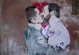 Murales a Roma, Salvini e Di Maio si baciano © ANSA