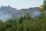 Rogo nel Grossetano, fiamme vicino a case