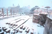 La neve imbianca Roma nella notte