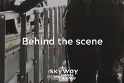 Lavori sui cavi, riprese mozzafiato sulla SkyWay