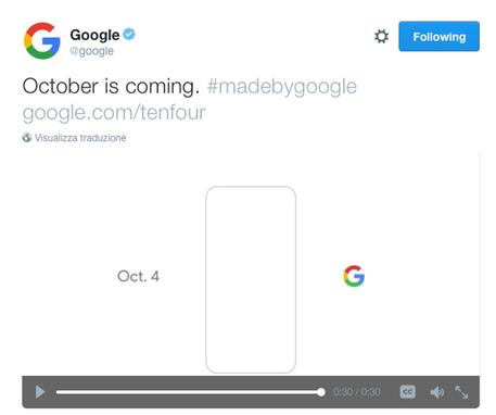 Google annuncia evento il 4 ottobre © ANSA