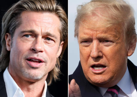 Brad Pitt, Donald Trump © ANSA