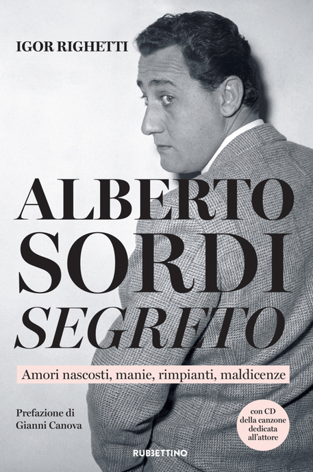 La copertina del libro 'Alberto Sordi segreto' © ANSA