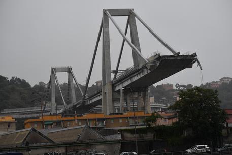 Ponte Morandi dopo il crollo © ANSA