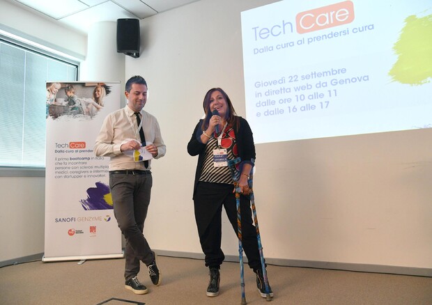 Antonella Ferrai durante la giornata genovese di 'Tech Care Dalla cura al prendersi cura' © ANSA