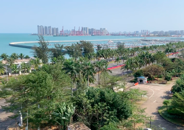 Vista della città di Haikou, sull'isola di Hainan (Cina), base della squadra olimpica cinese (foto: SAILY)
