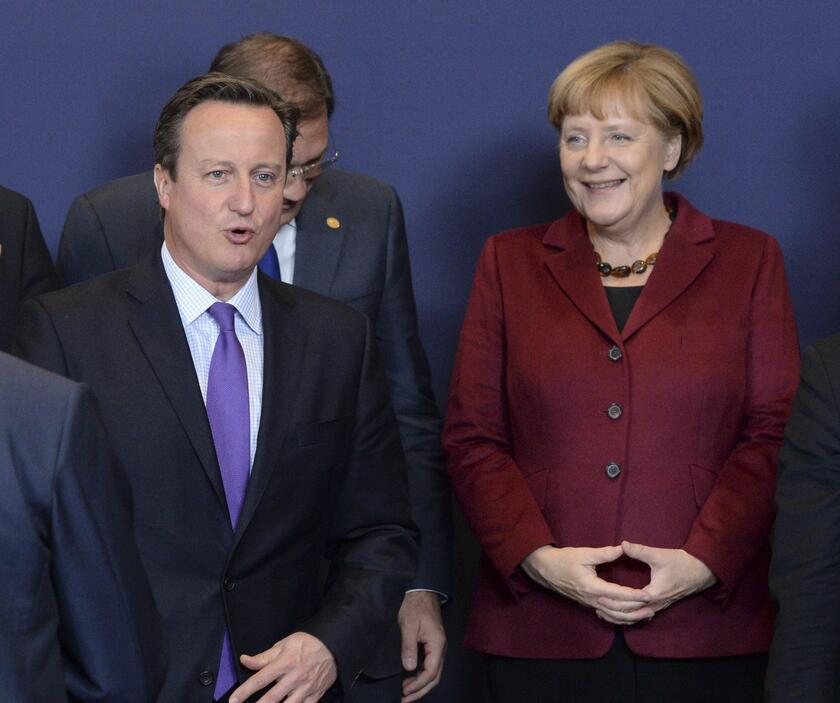 David Cameron e Angela Merkel © ANSA/EPA