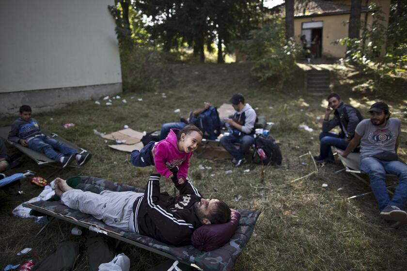 Migranti:Ue lavora a accordo politico con Ankara su profughi © ANSA/AP