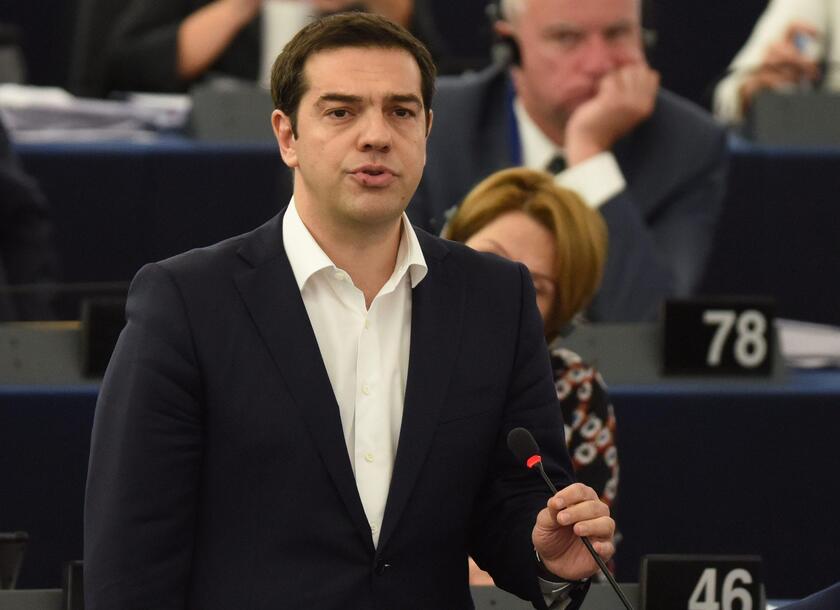 Il dibattito sulla Grecia con Tsipras © ANSA/EPA