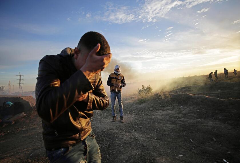 Clashes near Gaza following protests © ANSA/EPA