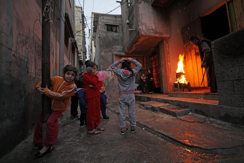 Al Shateaa refugee camp in Gaza © ANSA/EPA