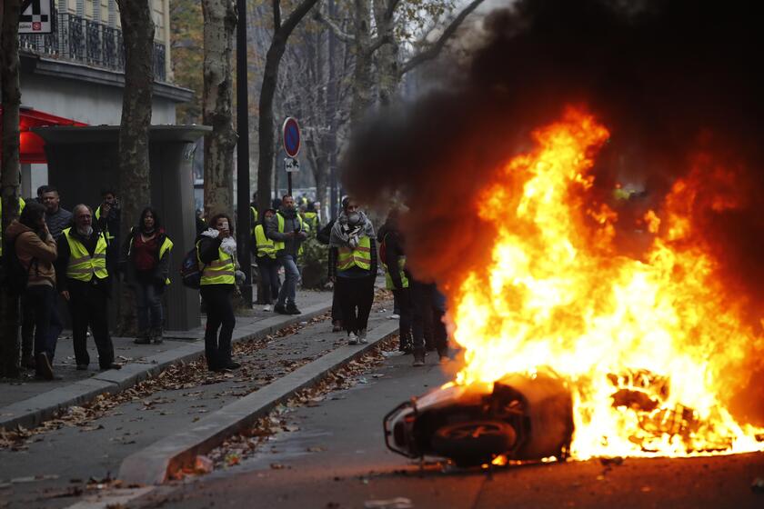 France Gas Price Protests © ANSA/AP