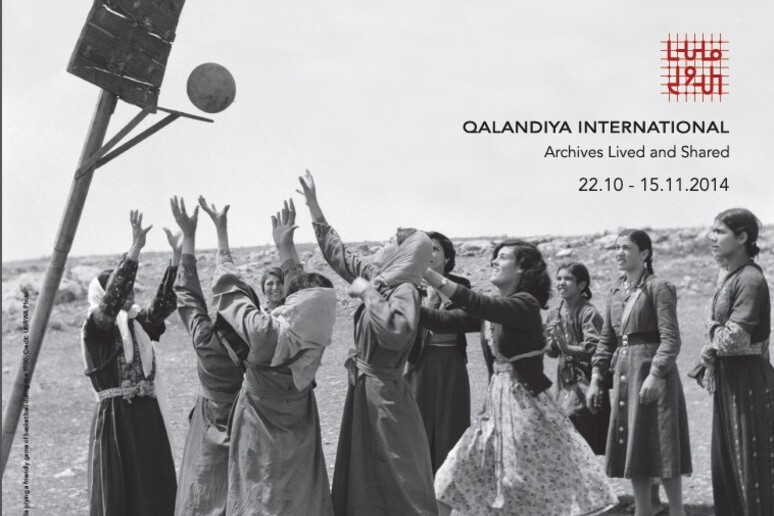 Il manifesto della Biennale d 'arte palestinese  'Qalandia International ', edizione 2014 -     RIPRODUZIONE RISERVATA