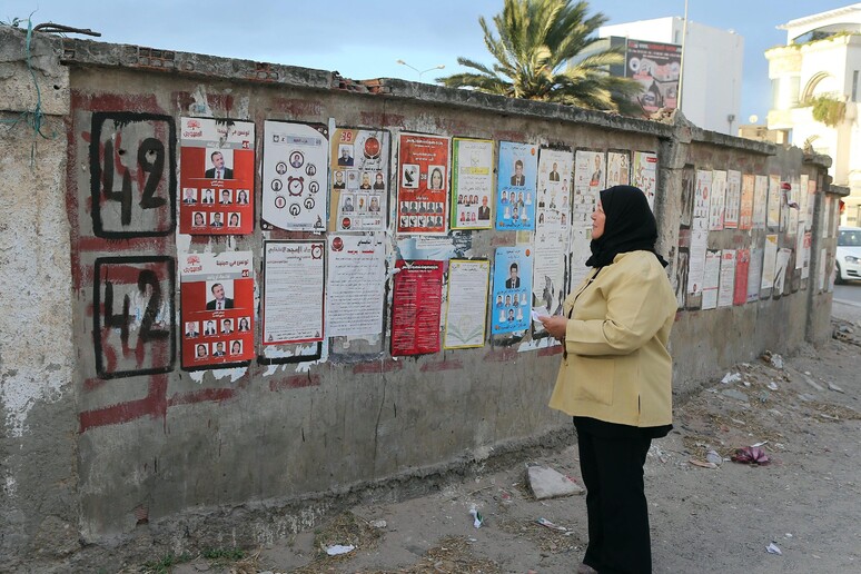 Manifesti elettorali a Tunisi © ANSA/EPA