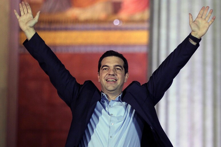 Syriza trionfa alle elezioni greche, oggi Tsipras da Papoulias per l 'incarico © ANSA/EPA