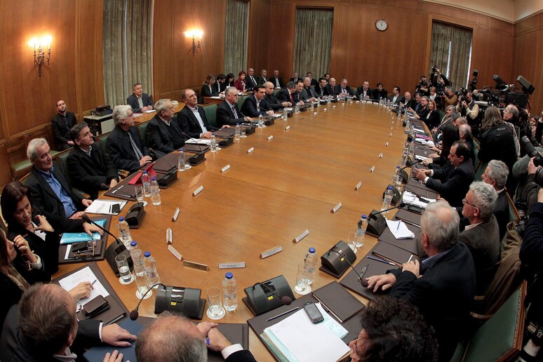 Il nuovo governo greco al lavoro © ANSA/EPA