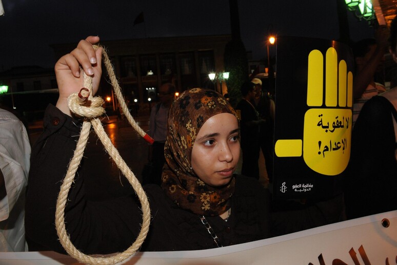 Manifestazione contro la pena di morte a Rabat (foto archivio) -     RIPRODUZIONE RISERVATA