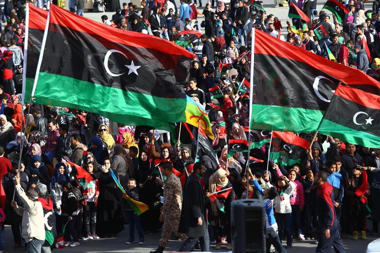 festeggiamenti per un anniversario della rivoluzione a Tripoli -     RIPRODUZIONE RISERVATA