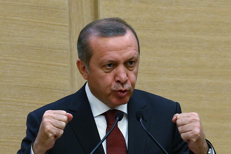 Il presidente turco, Recep Tayyip Erdogan © ANSA/AP