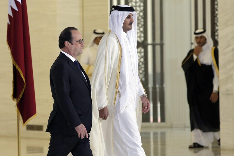 Francois Hollande in Qatar © ANSA/EPA