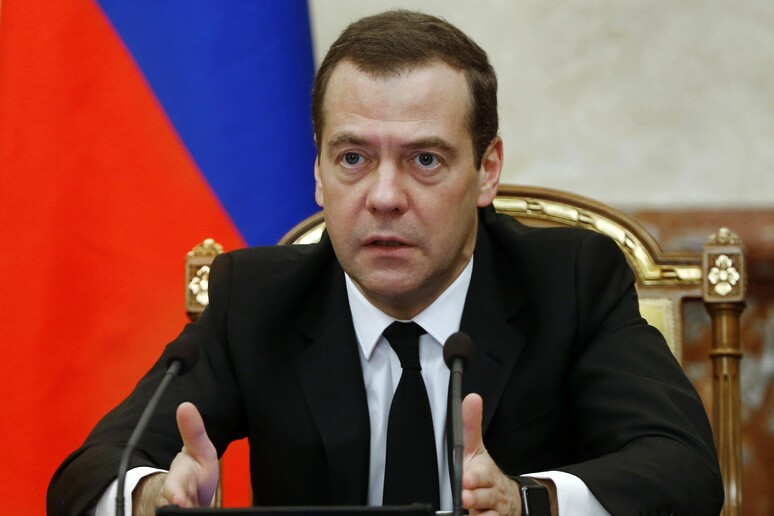 Il premier russo Dmitri Medvedev © ANSA/AP