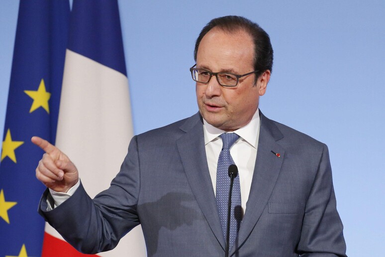 Il presidente francese Francois Hollande -     RIPRODUZIONE RISERVATA