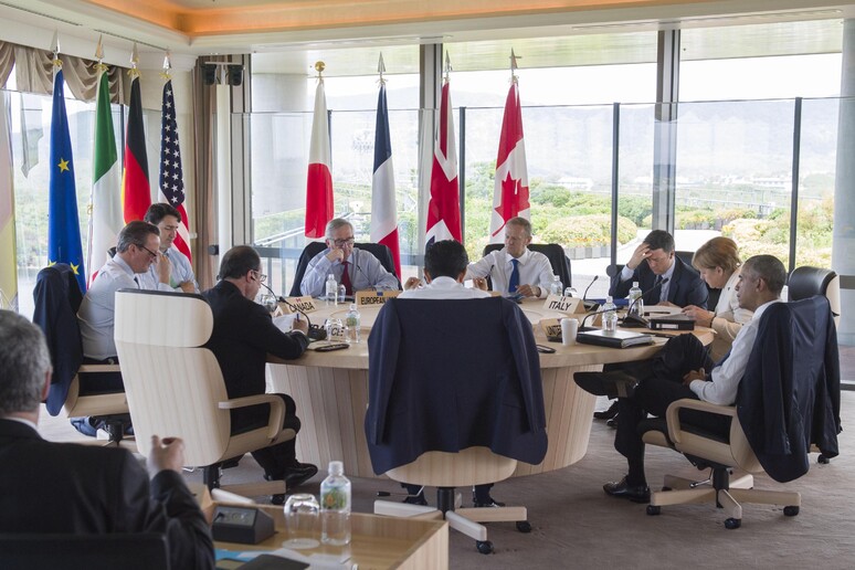Un momento del summit del G7 in Giappone -     RIPRODUZIONE RISERVATA