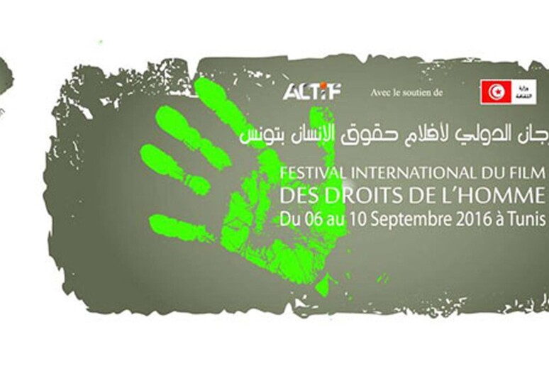 La locandina del Festival Internazionale del Film dei Diritti dell 'Uomo a Tunisi -     RIPRODUZIONE RISERVATA